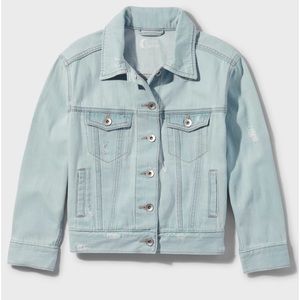 Sugar & Jade Tween Girls Denim Jacket - Bleecker Wash Size Large 12/14